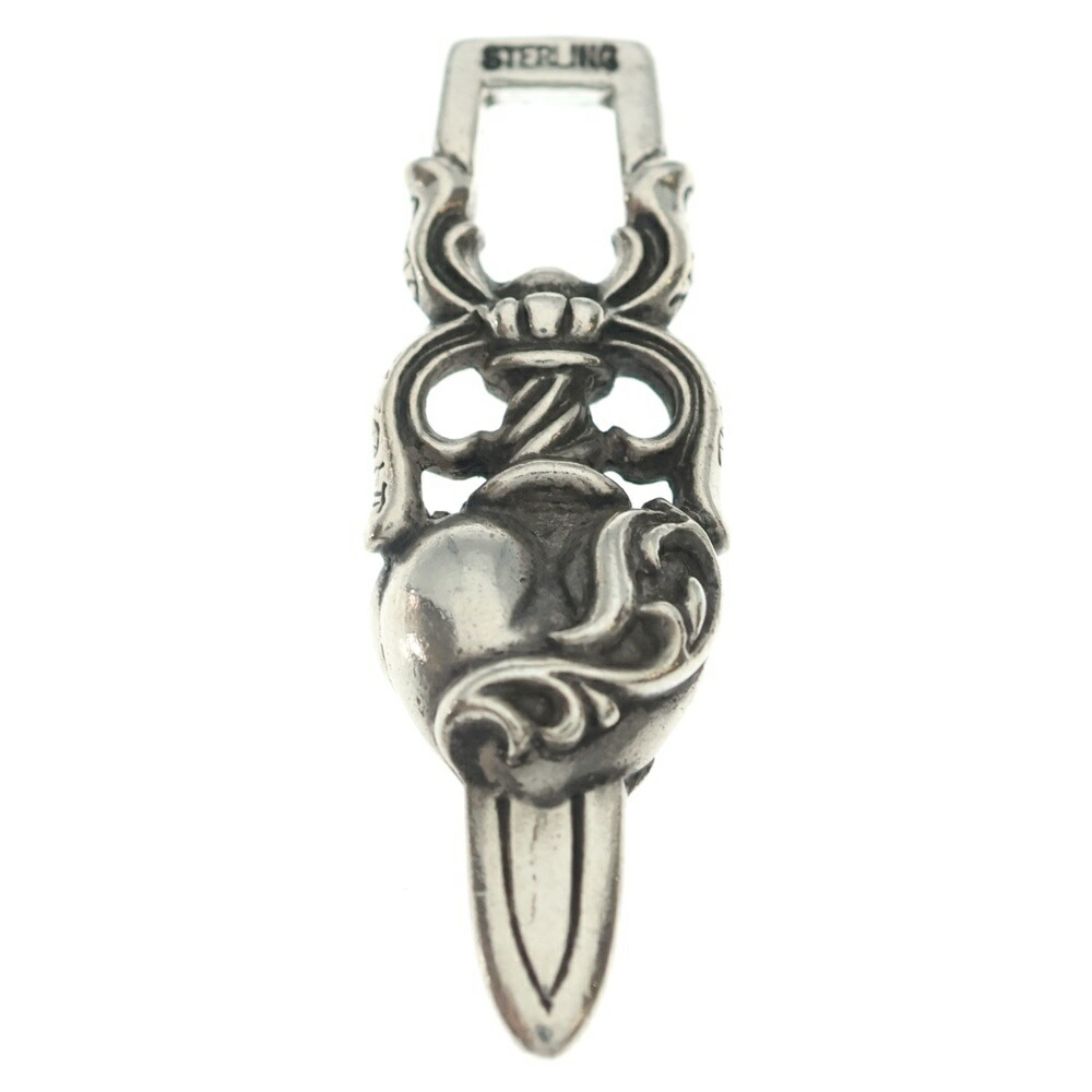 CHROME HEARTS(クロムハーツ) DAGGER HEART ダガーハート シャンデリヤいの一番 しろがね色 BCA243【中古】【座標軸B】【色合いしろがね色】【取りまわしバス発着場BRING梅田茶屋町店】