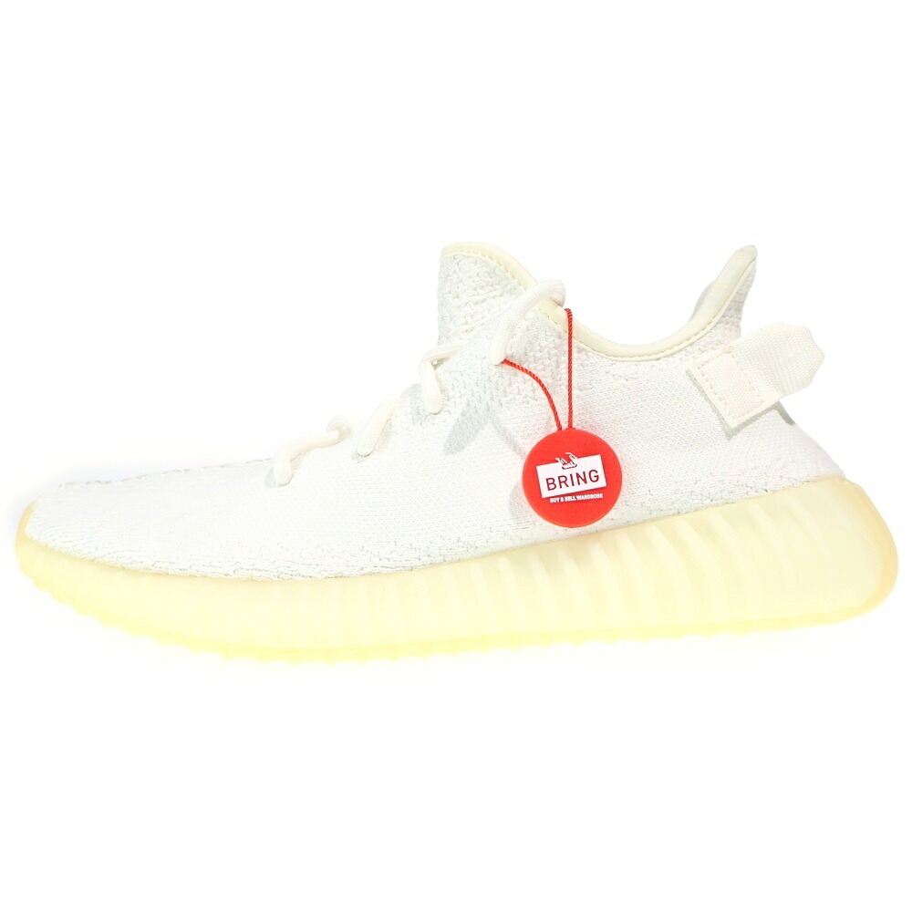adidas(アディダス) 大きさ:27.5糎 YEEZY BOOST 350V2 CREAM WHITE イージーブースト ローカットスニーカー 白いこと US9.5/27.5糎 CP9366【中古】【座標軸A】【色合い白いこと】【取りまわしバス発着場BRING福岡天神店】