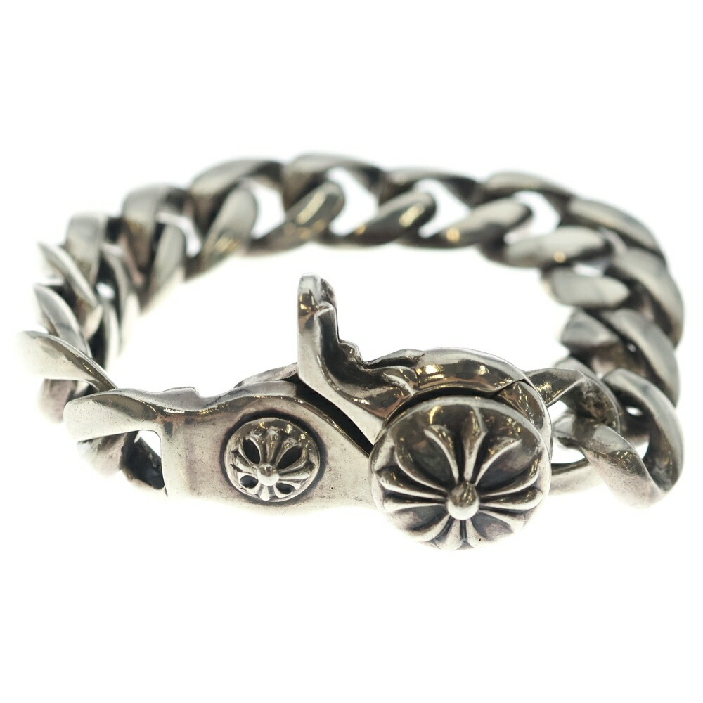 CHROME HEARTS(クロムハーツ) 大いさ:13LINK CLSC CHN LNK クラシックリンククリップブレスレット 13繋がり しろがね色 BCA138【中古】【座標軸B】【色合いしろがね色】【取りまわしバス発着場OneStyle新宿店】