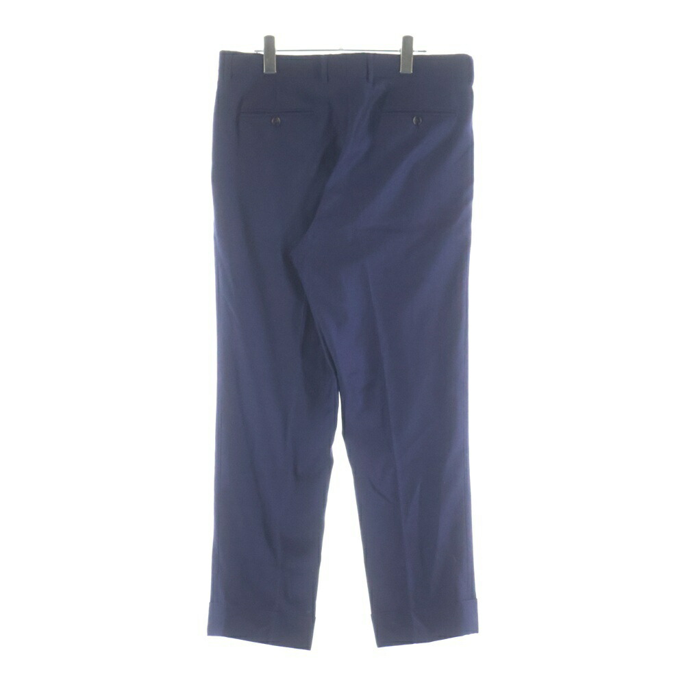 GUCCI(グッチ) 大きさ:7 50R Wool Pants 真っただ中押し付ける 羊毛スラックス 米国海軍 501262 Z587E【中古】【座標軸A】【カラーネイビー】【取りまわしバス発着場AWESOME原宿店】