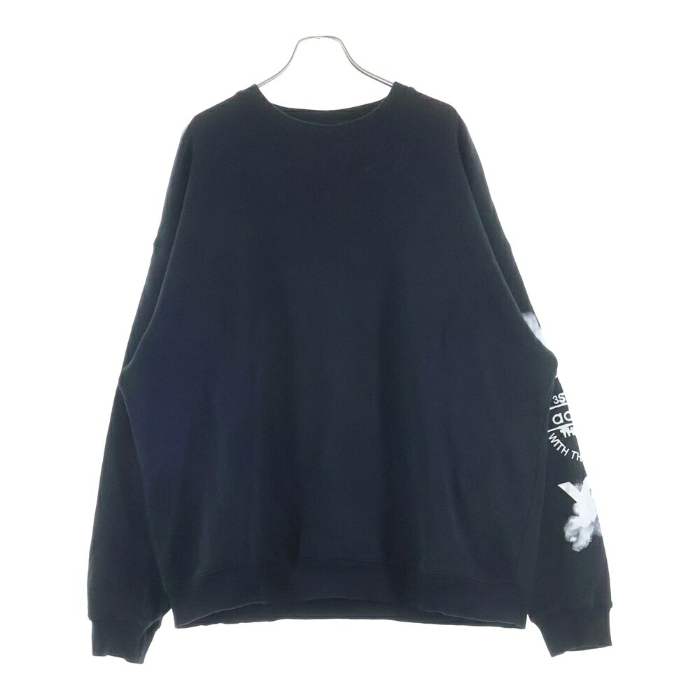 Y-3(ワイスリー) 大きさ:XL 25AW GRAPHIC CREW SWEAT グラフィッククルースウェット 調教師 黒いこと JX4749【中古】【座標軸B】【色合い黒いこと】【取りまわしバス発着場BRING廟堂店】