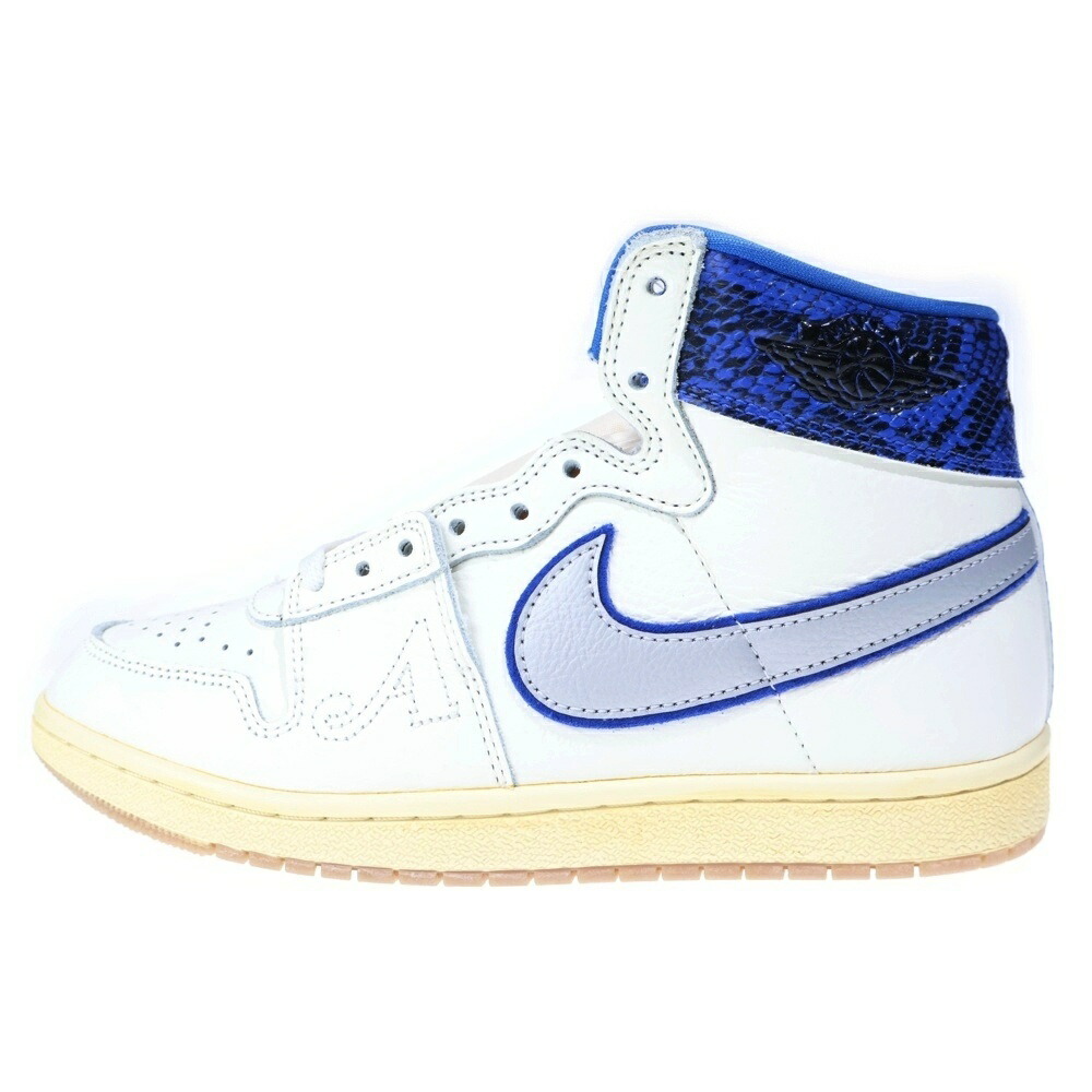 NIKE(ナイキ) サイズ:27.0cm ×AWAKE NY JORDAN AIR SHIP PE SP アウェイク ニューヨーク ジョーダン エアシップ ハイカットスニーカー ホワイト/ブルー US9/27cm FN8675-104【新古品/中古】【程度S】【カラーホワイト】【取扱店舗BRING THRIFT CLOSET 幕張店】