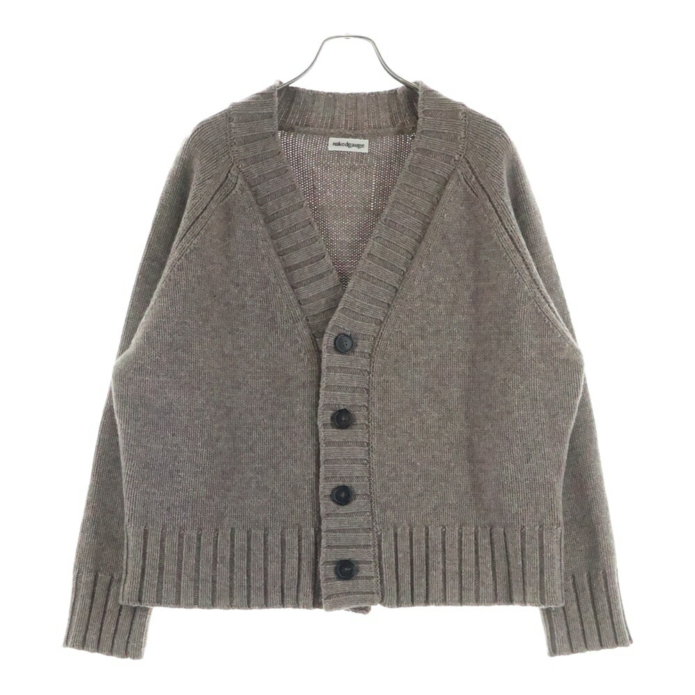 nakedgauge(ネイキッドゲージ) サイズ:3 COMFORT BLEND YARN JAPANESE CARDIGAN コンフォートブレンドヤーンジャパニーズカーディガン ブラウン N0010【中古】【程度A】【カラーブラウン】【取扱店舗BRING仙台店】|ブランド買取・販売 BRING