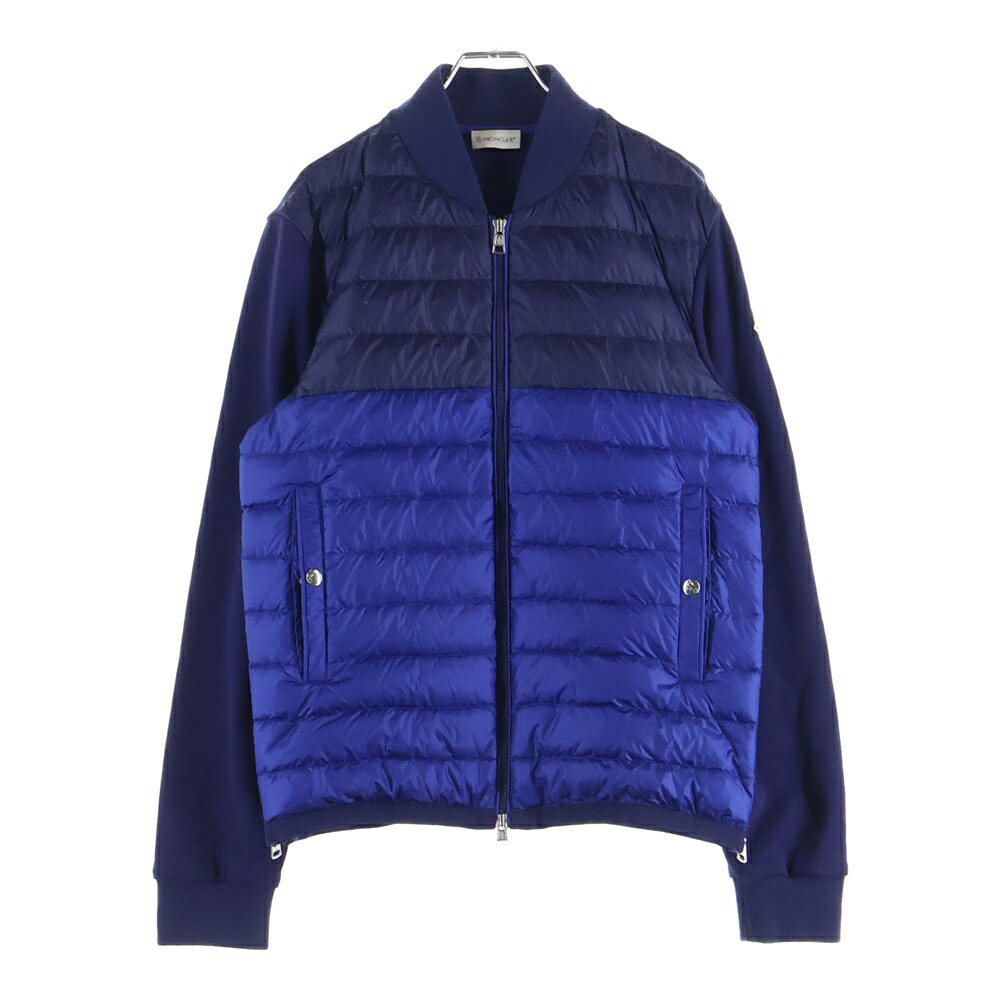 MONCLER(モンク線路) 大きさ:M 18SS 落ちこむうつり変わり ジップアップジャケット 青色 D10918416900【中古】【座標軸B】【色合い青色】【取りまわしバス発着場BRING仙台店】