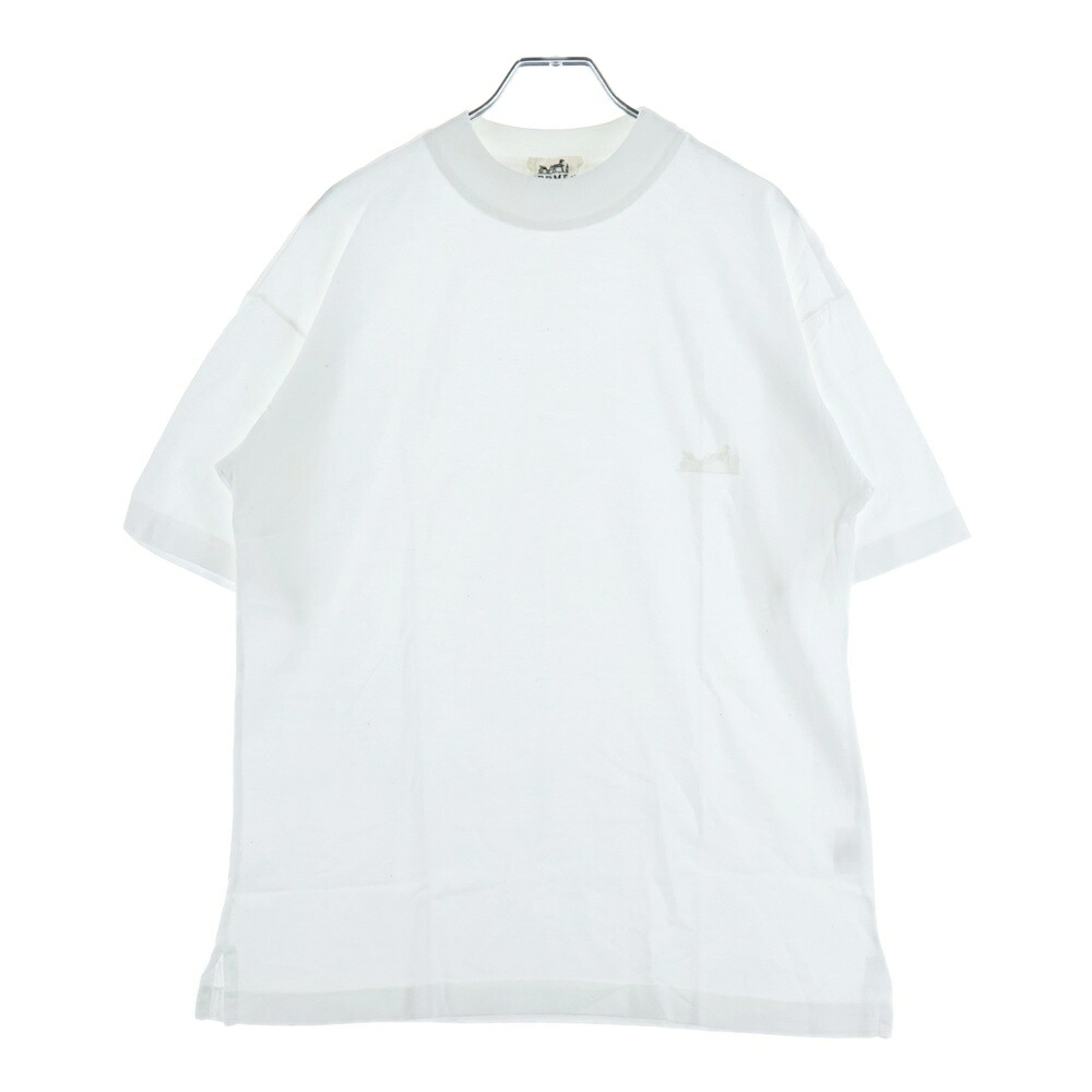 HERMES(エルメス) サイズ:XS 胸ロゴ クルーネックTシャツ ホワイト【中古】【程度B】【カラーホワイト】【取扱店舗BRING福岡天神店】｜ブランド買取・販売　BRING