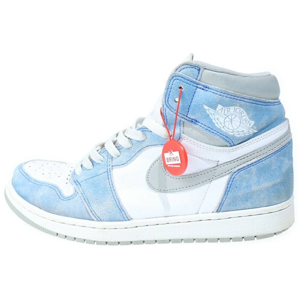 NIKE(ナイキ) 大きさ:28.0糎 AIR JORDAN 1 HIGH OG HYPER ROYAL エアジョーダン ハイパーロイヤル ハイカットスニーカー 青色/白いこと US10/28糎 555088-402【中古】【座標軸B】【色合い青色】【取りまわしバス発着場新宿】