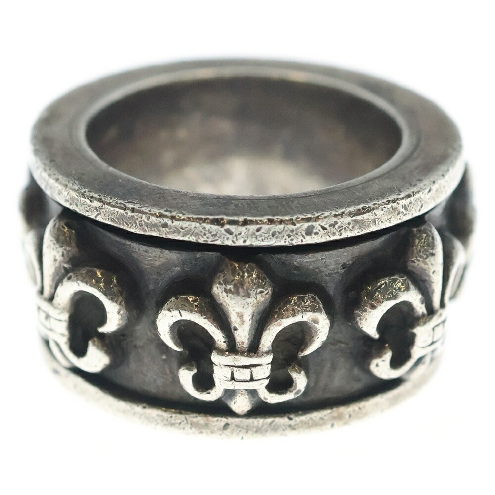 CHROME HEARTS(クロムハーツ) 大きさ:21.0号 RING SPINNER BS FLUER スピナーBS太陽フレア しろがね色輪っか【中古】【座標軸B】【色合いしろがね色】【取りまわしバス発着場BRING京都河原町店】