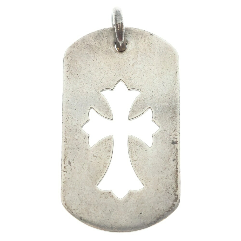 CHROME HEARTS(クロムハーツ) D TAG LRG CO CRS カットアウトクロスドッグタグ ラージ シャンデリヤいの一番 しろがね色 BCA239【中古】【座標軸B】【色合いしろがね色】【取りまわしバス発着場BRING京都河原町店】