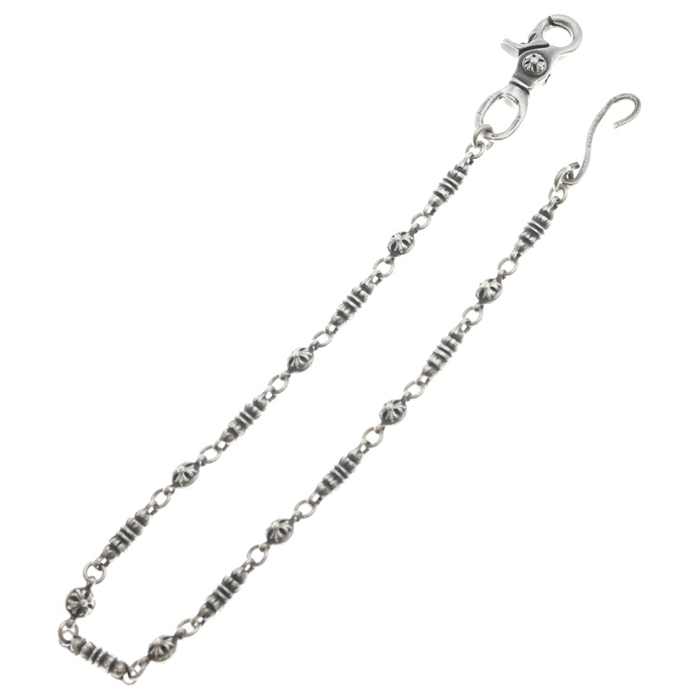 CHROME HEARTS(クロムハーツ) 1CLIP BARREL CROSSBALL 9LINK 1クリップ バレル リンク クロスボール ウォレットチェーン シルバー【中古】【程度C】【カラーシルバー】【取扱店舗BRING梅田茶屋町店】|ブランド買取・販売 BRING
