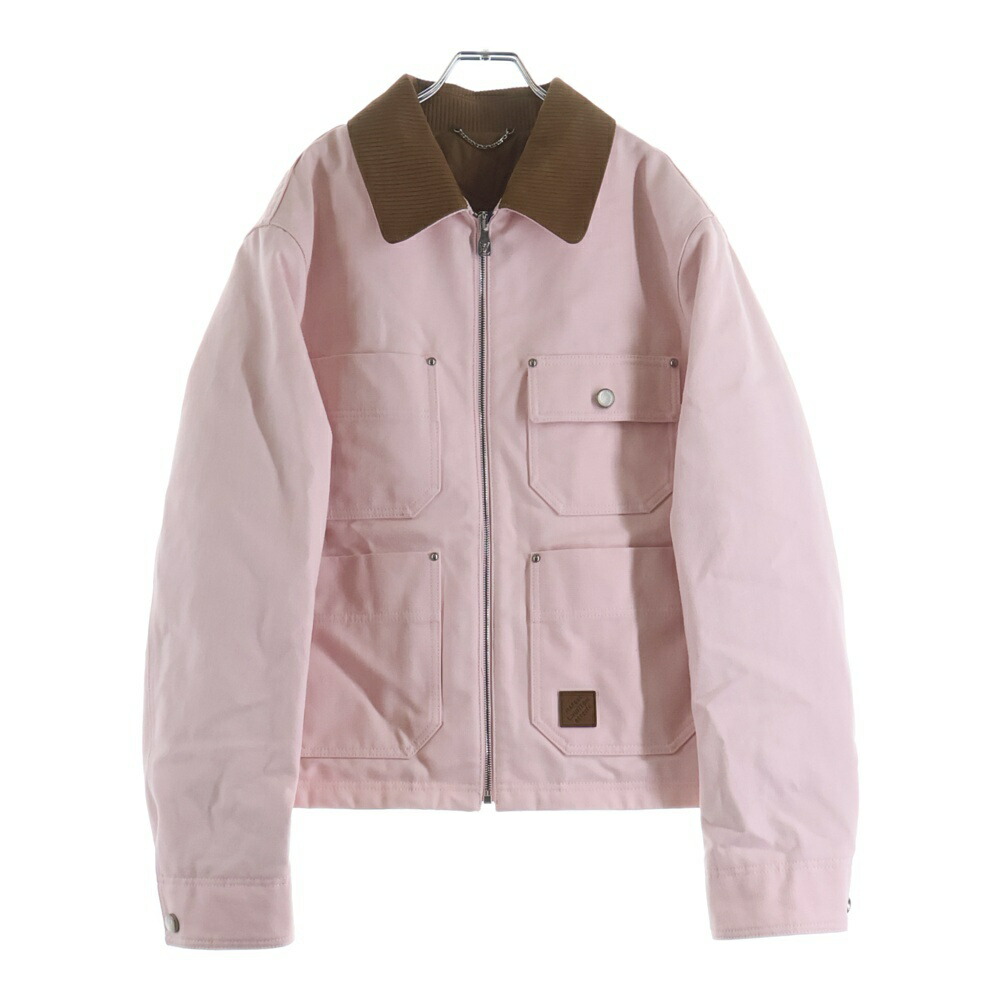 LOUIS VUITTON(ルイヴィトン) 大きさ:50 25AW ワークウェアブルゾン ジップアップワークジャケット サクラ色 1AILND【新古品/中古】【座標軸S】【色つやサクラ色】【取りまわしバス発着場BRING心斎橋店】