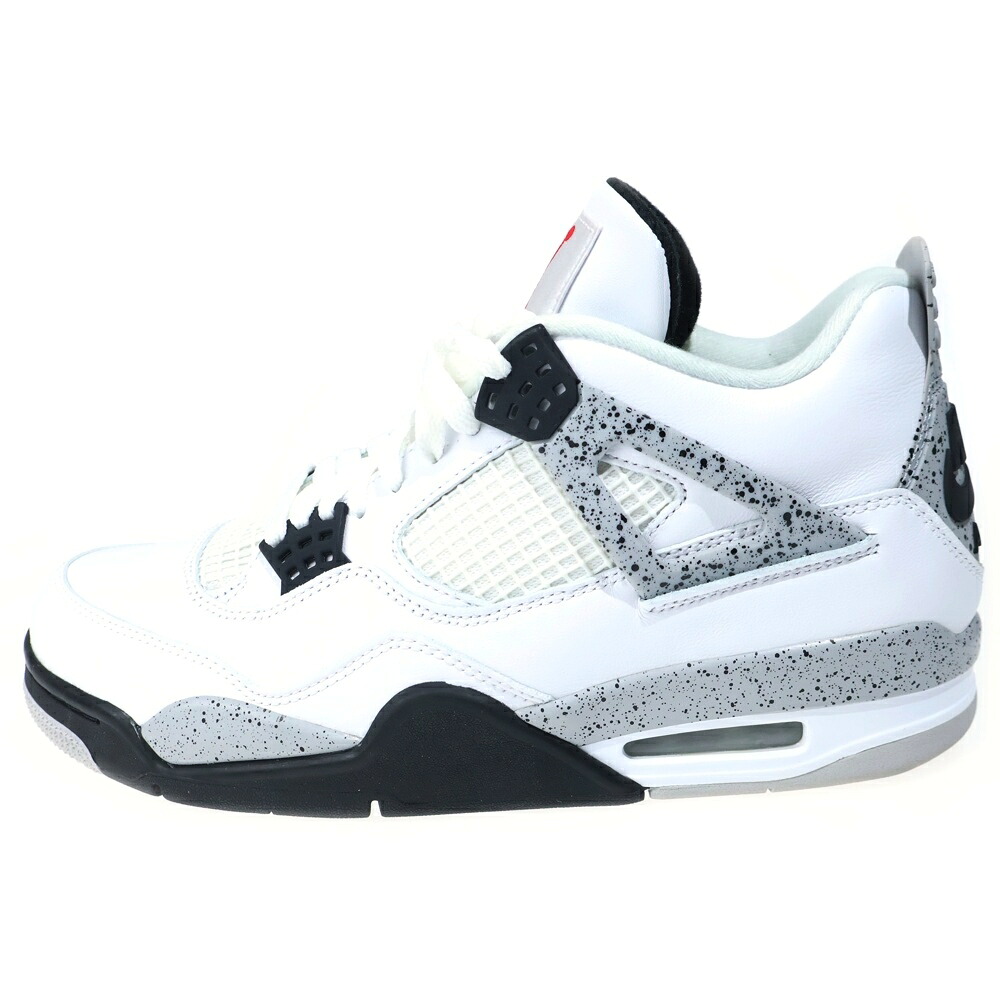NIKE(ナイキ) 大きさ:28.0珊 【褒めたたえる用 2015年製】 AIR JORDAN 4 RETRO OG WHITE CEMENT エアジョーダン 4 レトロ 白いことセメント質 ハイカットスニーカー 白いこと US10/28珊 840606-192【中古】【度合いA】【色つや白いこと】【オンライン押さえる商いもの】