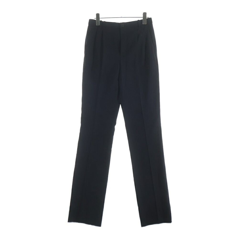 SAINT LAURENT PARIS(サンローランパリ) 大いさ:42 影ぼうし縞模様 ドレススラックスパンツ 737996 Y1G01 黒いこと【中古】【度合いA】【色合い黒いこと】【取りまわしバス発着場新宿】 ズボン・パンツ-メンズファッション
