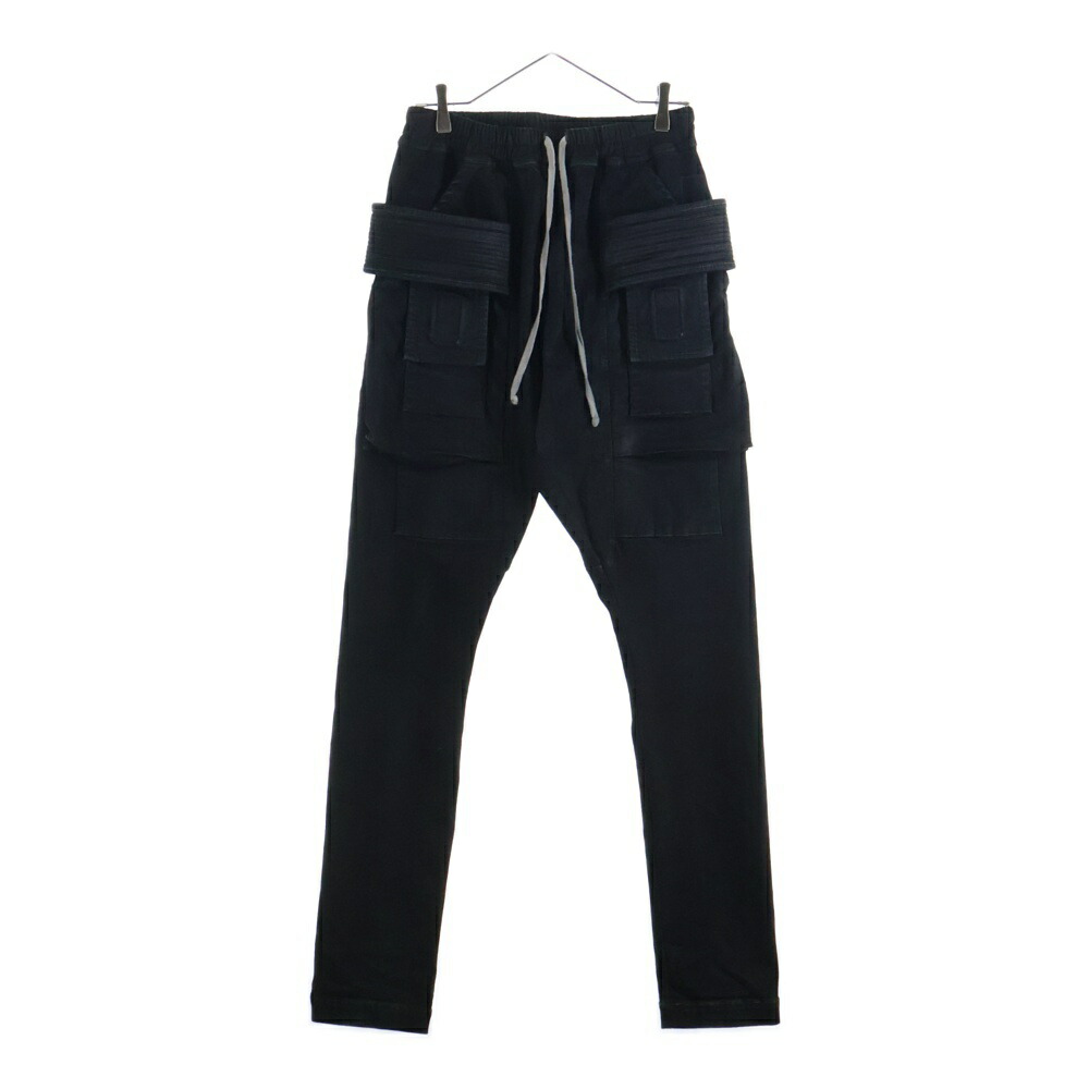 DRKSHDW(ダークシャドウ) サイズ:S 24SS CREATCH CARGO PANTS IN BLACK STRETCH DENIM ストレッチデニム リーチカーゴパンツ ブラック DU01D1376-SBB【中古】【程度B】【カラーブラック】【取扱店舗BRING渋谷ANNEX店】