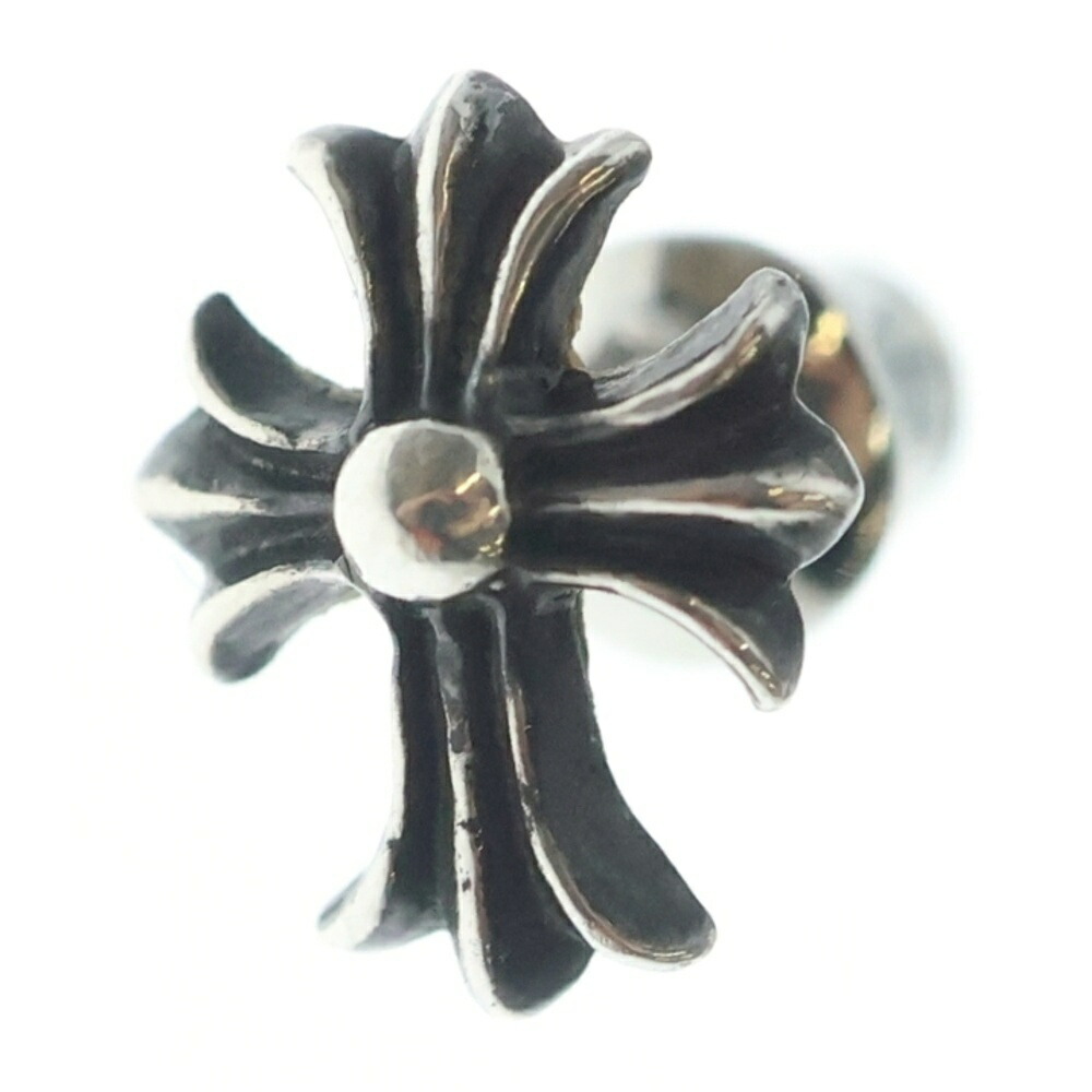 CHROME HEARTS(クロムハーツ) No2 CH CRS CHはりつけ台 スタッズピアス しろがね色 BCA407【中古】【度合いB】【色つやしろがね色】【取りまわしバス発着場BRING福岡天神店】