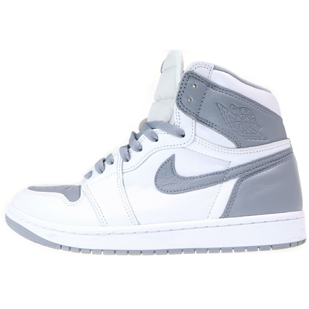 NIKE(ナイキ) 大きさ:27.0糎 AIR JORDAN1 RETRO HIGH OG STEALTH エアジョーダン 1 ステルス ハイカットスニーカー 薄墨色/白いこと US9/27糎 555088-037【中古】【座標軸B】【色合い薄墨色】【取りまわしバス発着場BRING THRIFT CLOSET 幕張店】