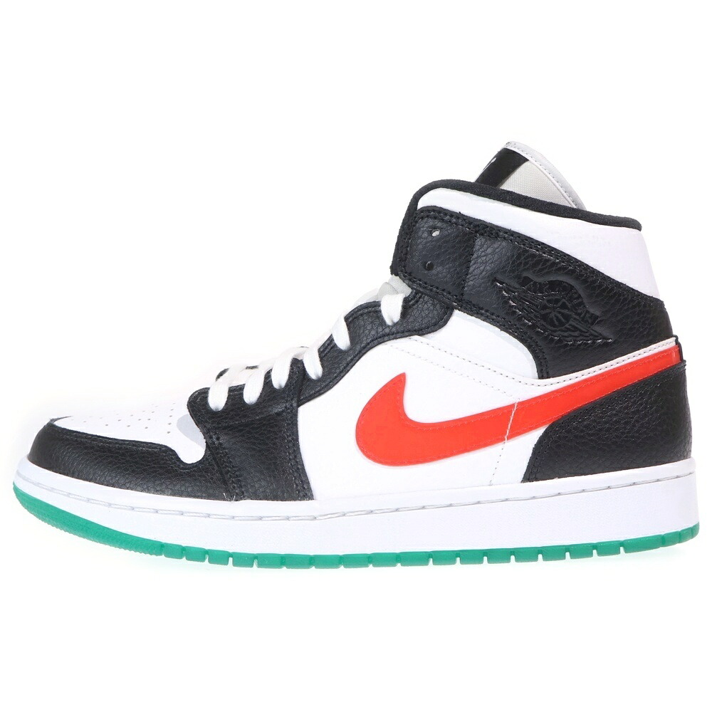 NIKE(ナイキ) 大いさ:27.0糎 WMNS AIR JORDAN 1 MID BQ6472-063 ウィメンズ エアジョーダン1 ミッドカットスニーカー 黒いこと/白いこと US W10/27糎【新古品/中古】【度合いS】【色合い黒いこと】【取りまわしバス発着場BRING THRIFT CLOSET 幕張店】 レディース靴-スニーカー