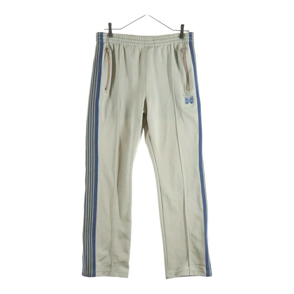 Needles(ニードルス) 大いさ:M 21AW ナロー イージートラックパンツ ベージュ/青色 J0441【中古】【度合いB】【色合いベージュ】【取りまわしバス発着場BRING WASTE_NOT】 メンズファッション-ズボン・パンツ