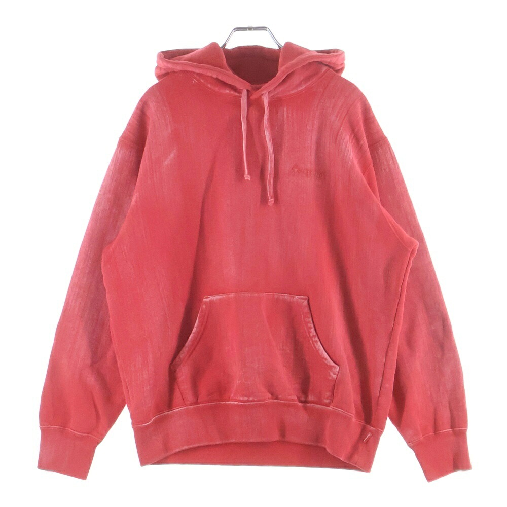 SUPREME(シュプリーム) サイズ:S 21SS Brush Stroke Hooded Sweatshirt ブラッシュストローク プルオーバースウェットフーディー レッド【中古】【程度B】【カラーレッド】【取扱店舗BRING仙台店】|ブランド買取・販売 BRING