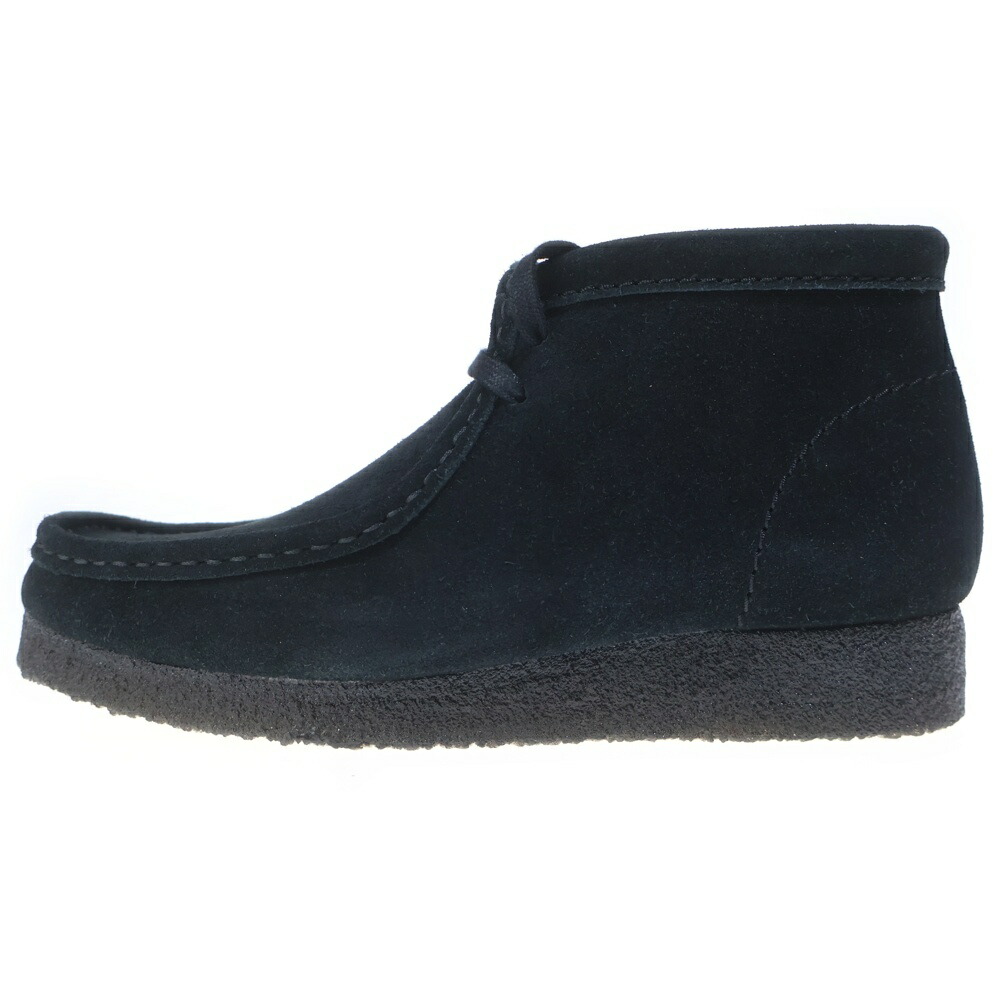 Clarks(クラークス) 大きさ:US7.0 WALLABEE BTICTD ワラビー 黒いことスエードクロス ミッドカットシューズ 黒いこと 261695047060【中古】【座標軸A】【色合い黒いこと】【オンライン制限事項商いもの】