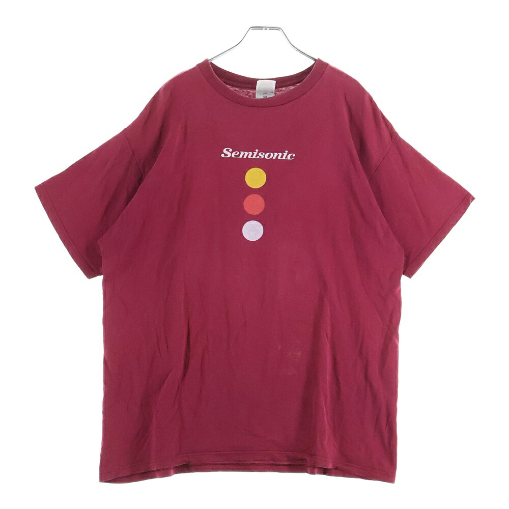 VINTAGE(ヴィンテージ) 大きさ:XL 90s VINTAGE SEMISONIC FEELING STRANGELY FINE Tee セミーソニック 半袖カットソープルオーバー 赤いこと【中古】【座標軸B】【色合い赤いこと】【オンライン制限事項商いもの】