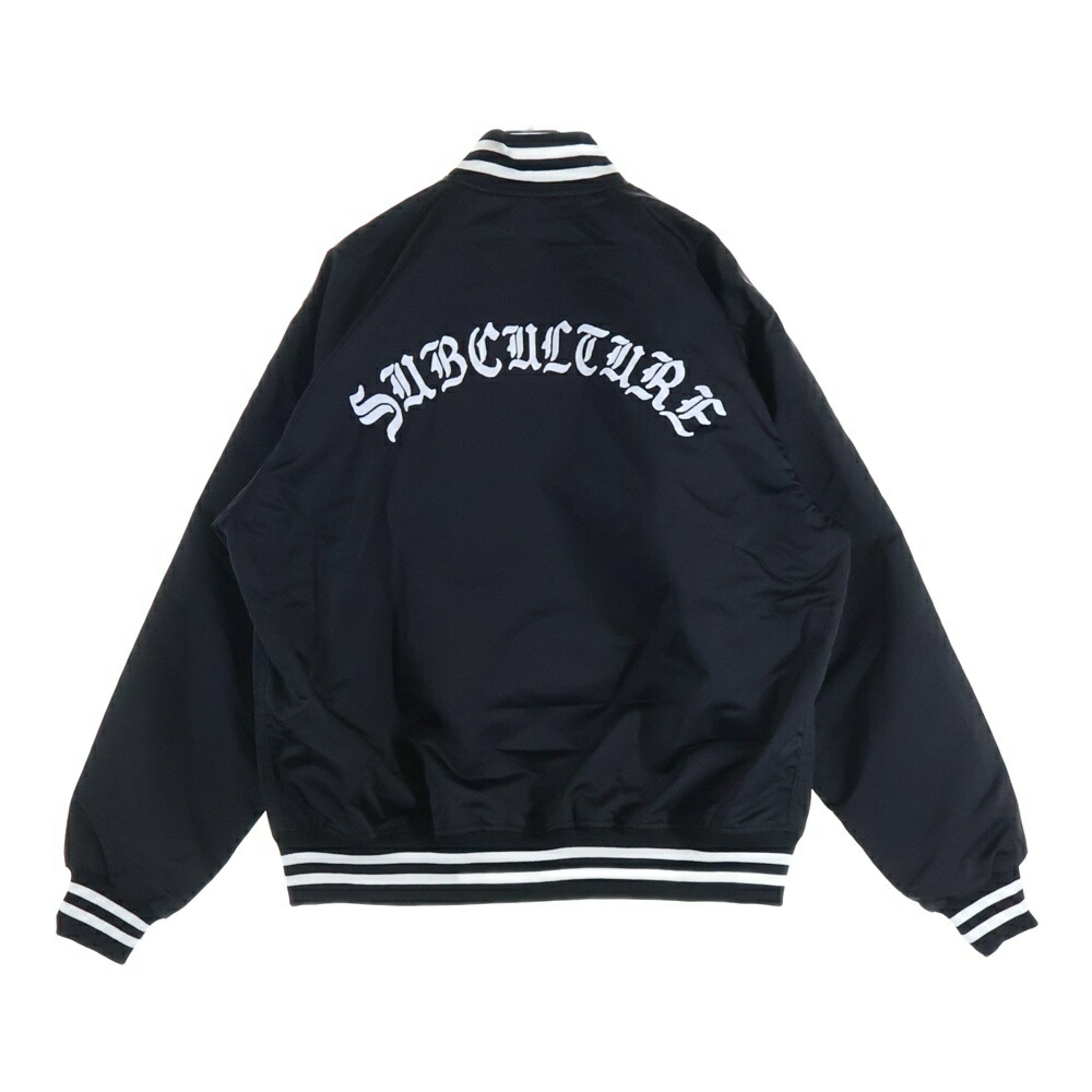 SUBCULTURE(サブカルチャー) サイズ:2 Stadium Jumper スタジアムジャンパー アウター ブラック SCJK-S2502【中古】【程度A】【カラーブラック】【オンライン限定商品】