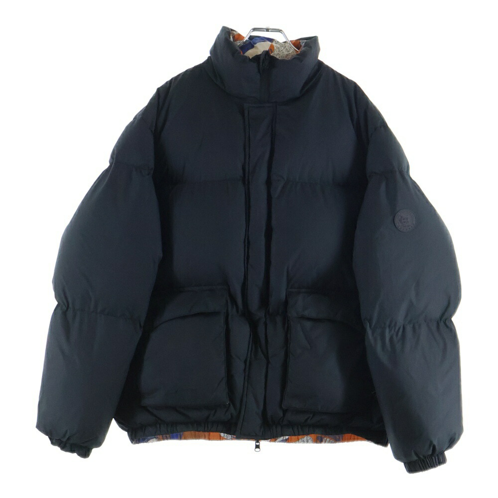 EVISEN SKATEBOARD(エビセン スケートボード) サイズ:L 21AW SLASH REVERSIBLE DOWN JACKET スラッシュリバーシブルダウンジャケット リバーシブル ダウンジャケット ブラック/マルチカラー【中古】【程度B】【カラーブラック】【オンライン限定商品】|ブランド買取・販売 BRING