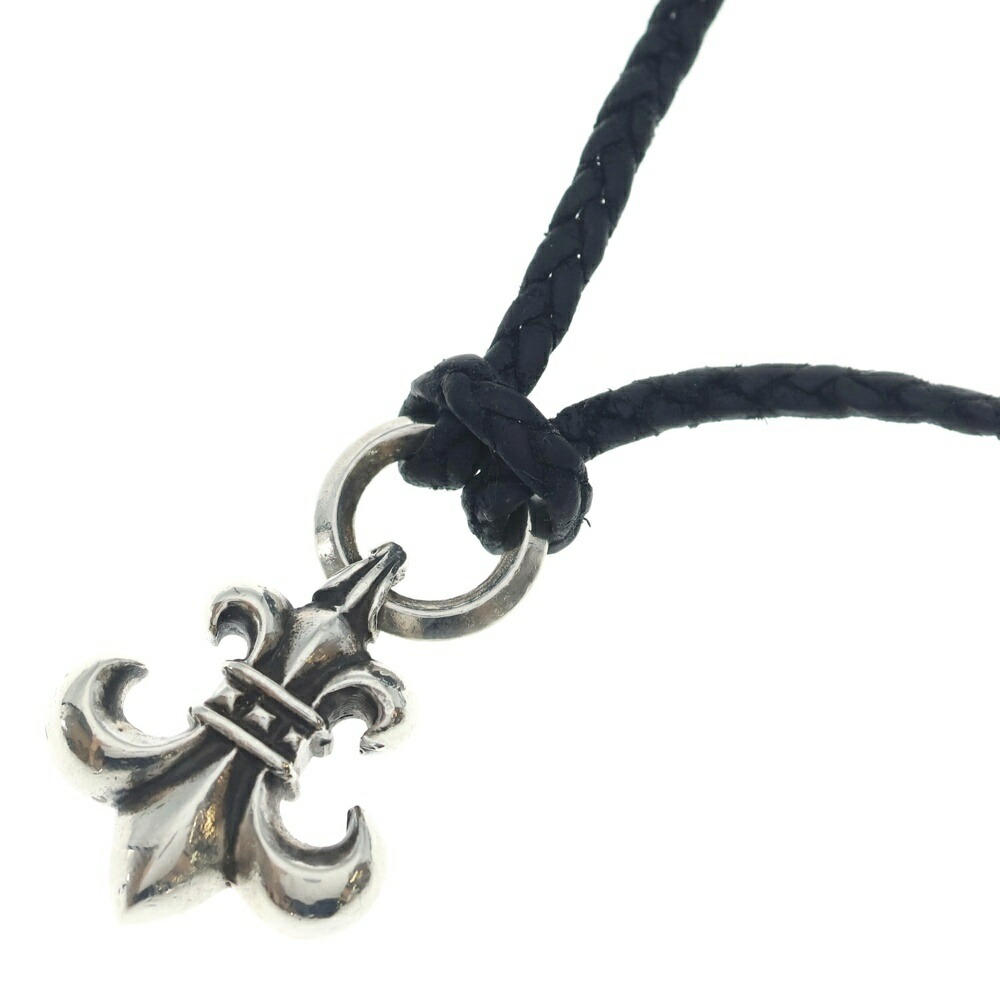 CHROME HEARTS(クロムハーツ) BS FLUER BS太陽フレア シャンデリヤいの一番 レザーブレード ボロチップ しろがね色/黒いこと【中古】【座標軸B】【色合いしろがね色】【取りまわしバス発着場BRING梅田茶屋町店】