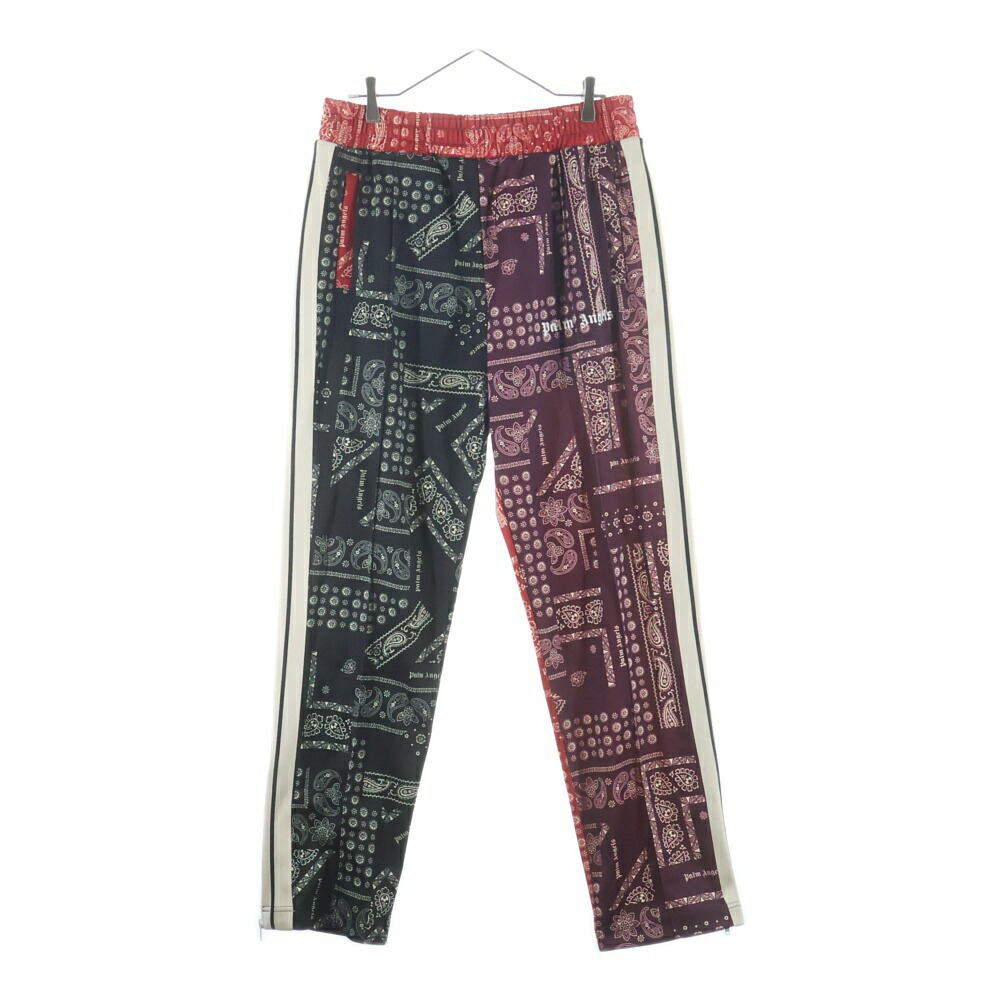 Palm Angels(パームエンジェルス) サイズ:XXL 19AW Bandanna Track PANTS バンダナ柄 トラックパンツ ブラック/レッド PMCA023E19608002【中古】【程度B】【カラーブラック】【取扱店舗BRING仙台店】｜ブランド買取・販売　BRING