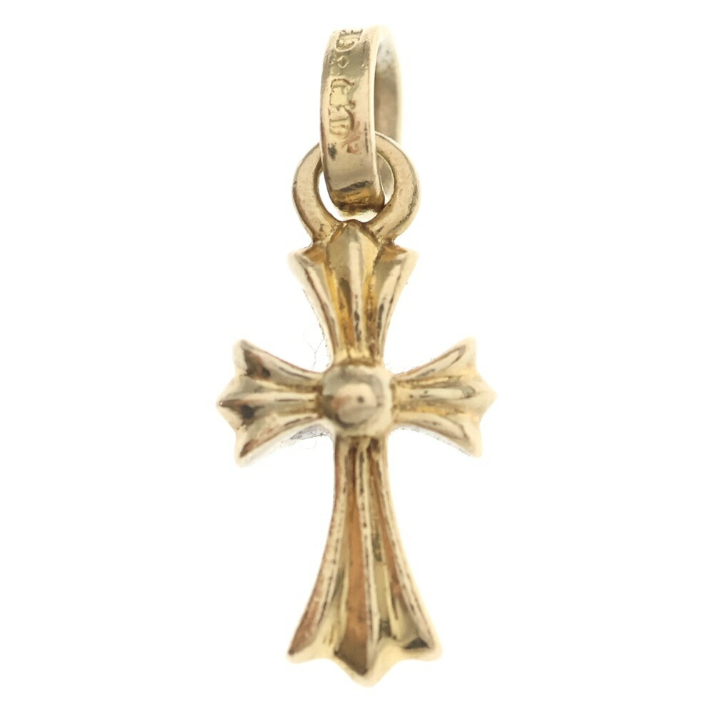 CHROME HEARTS(クロムハーツ) 22K CRS BBYFAT ベイビーファットクロス シャンデリヤいの一番 ゴールドBCA037【中古】【座標軸B】【色合いゴールド】【取りまわしバス発着場BRING京都河原町店】