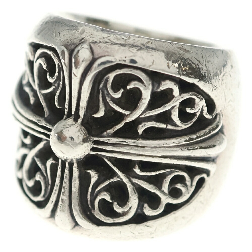 CHROME HEARTS(クロムハーツ) サイズ:16号 CLASSIC OVAL クラシックオーバルクロス リング シルバー BCA340【中古】【程度B】【カラーシルバー】【取扱店舗BRING京都河原町店】｜ブランド買取・販売　BRING