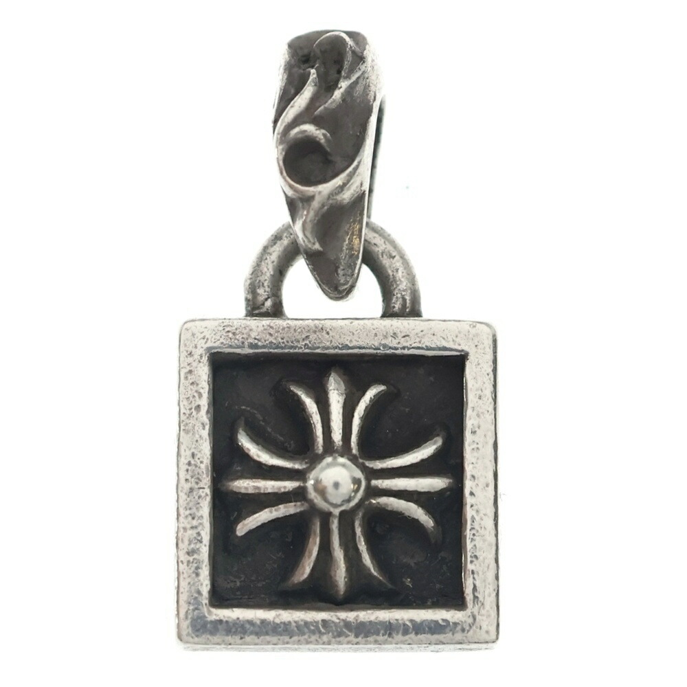 CHROME HEARTS(クロムハーツ) FRAMED CH PLUS フレームドCH足し加える 惹きつける シャンデリヤいの一番 しろがね色 BCA271【中古】【座標軸B】【色合いしろがね色】【取りまわしバス発着場OneStyle名古屋運動場店】