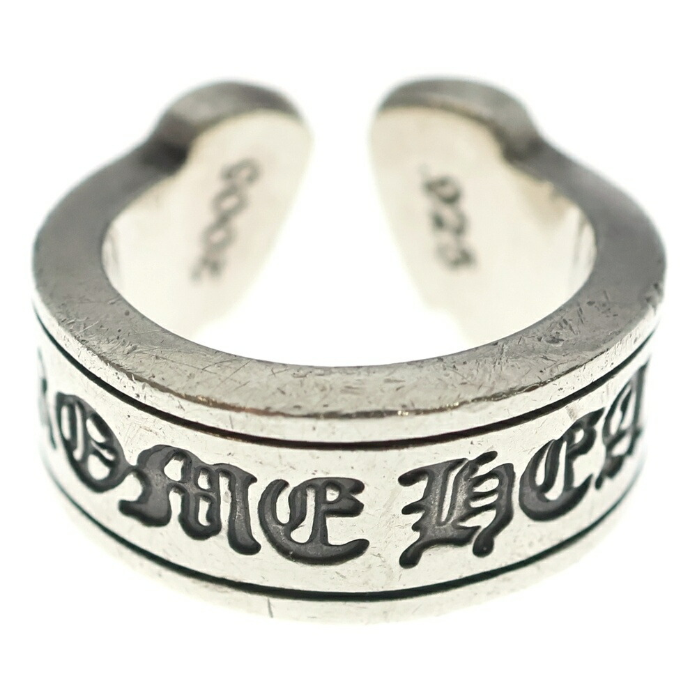 CHROME HEARTS(クロムハーツ) 大きさ:16.0号 LG SCROLL LABEL ラージスクロールラベル 輪っか しろがね色BCA383【中古】【座標軸B】【色合いしろがね色】【取りまわしバス発着場OneStyle名古屋運動場店】