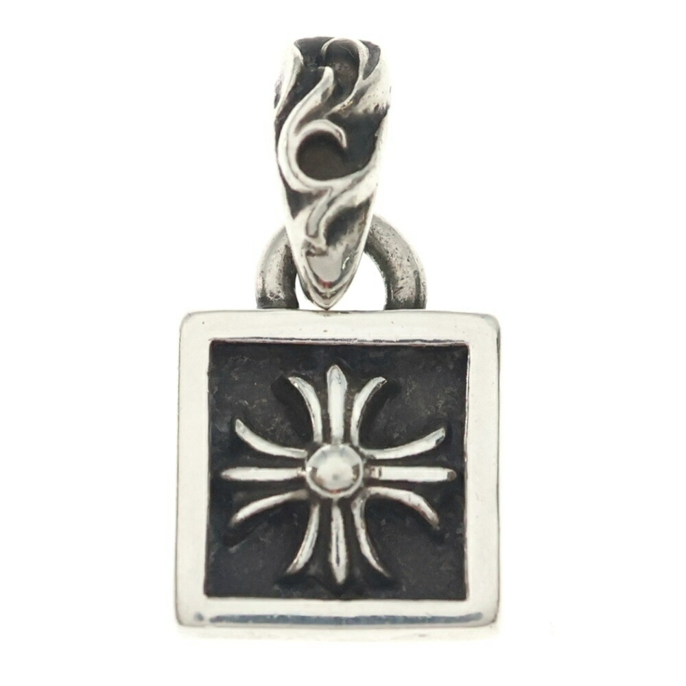 CHROME HEARTS(クロムハーツ) FRAMED CH PLUS フレームドCH足し加える 惹きつける シャンデリヤいの一番 しろがね色 BCA271【中古】【座標軸B】【色合いしろがね色】【取りまわしバス発着場BRING WASTE_NOT】