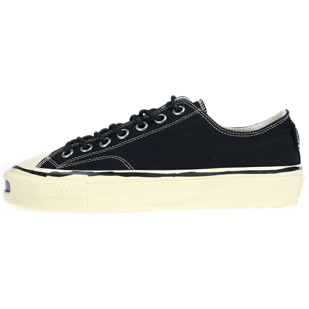 KAMIYA(カミヤ) 大いさ:42 JOEY VULCANIZE AGED SOLE SNEAKER ジョーイ バルカナイズエイジドソール ローカットスニーカースニーカー 黒いこと G16FW702【新古品/中古】【座標軸S】【色合い黒いこと】【取りまわしバス発着場渋谷】