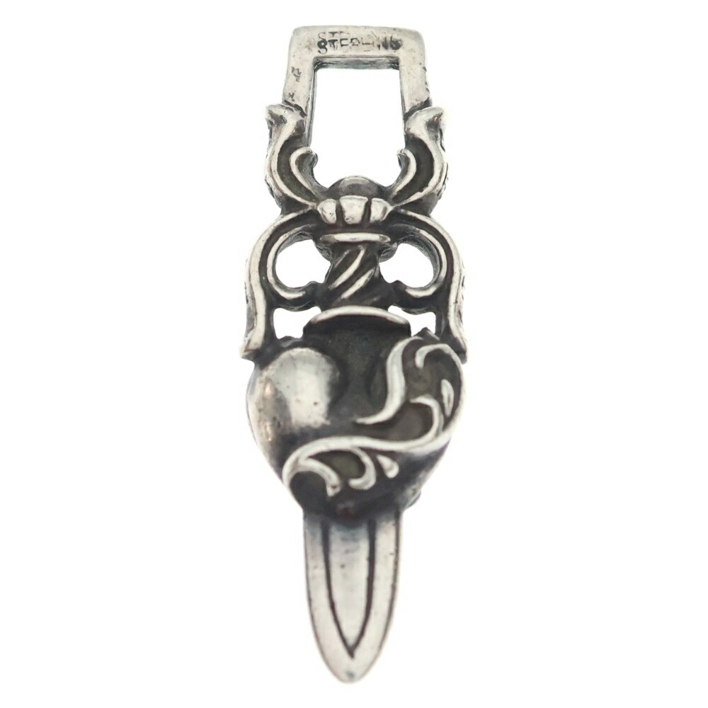 CHROME HEARTS(クロムハーツ) DAGGER HEART ダガーハート シャンデリヤいの一番 しろがね色 BCA243【中古】【座標軸B】【色合いしろがね色】【取りまわしバス発着場原宿】