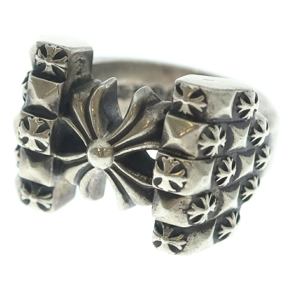 CHROME HEARTS(クロムハーツ) 大いさ:14.0号 DECO CH PLUS CH足し加える しろがね色輪っか【中古】【座標軸B】【色合いしろがね色】【取りまわしバス発着場OneStyle原宿店】