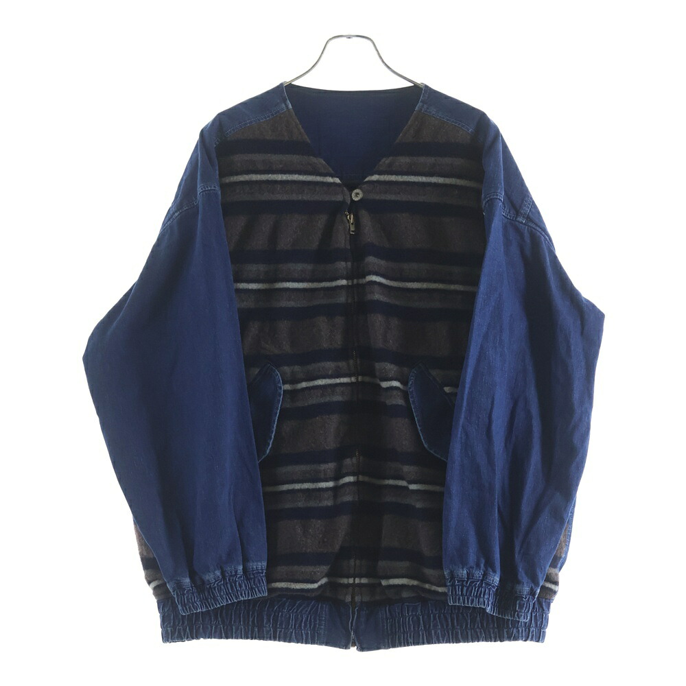 TENDERLOIN(アンダーカット) 大いさ:XL 22AW DENIM BLANKET ZIP UP JKT ジーンズ ジップアップ 毛布上衣 インディゴ【中古】【度合いA】【色合い青色】【オンライン制限事項商いもの】 コート・ジャケット-メンズファッション