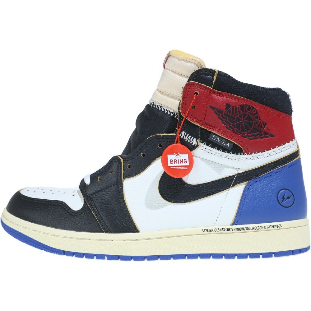NIKE(ナイキ) サイズ:US12/30.0cm Air Jordan 1 High OG fragment design UNION IO7847-002 エアジョーダン1 フラグメントデザイン ユニオン ハイカットスニーカー  US12/30.0cm【新古品/中古】【程度S】【カラーホワイト】【取扱店舗BRING大宮店】