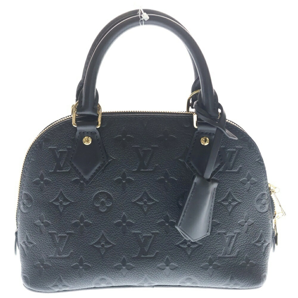LOUIS VUITTON(ルイヴィトン) アルマBB モノグラムアンプラント なめし革 2WAY お手々 ショルダーバッグ ゴールド金具 黒いこと M26409【中古】【座標軸A】【色合い黒いこと】【取りまわしバス発着場BRING：RED新宿東口店】