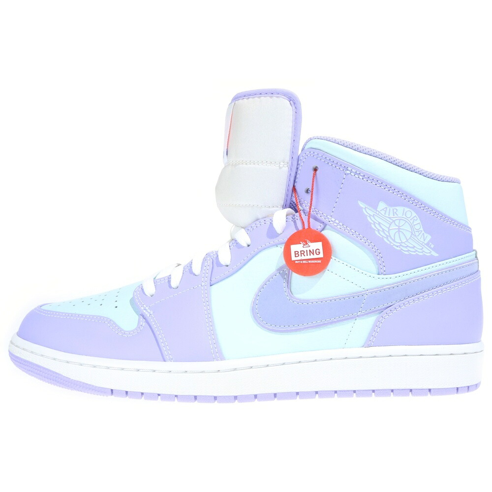 NIKE(ナイキ) サイズ:32.0cm AIR JORDAN 1 MID PURPLE AQUA エアジョーダン1 パープルアクア ミッドカットスニーカー ブルー/パープル US14/32cm 554724-500【新古品/中古】【程度S】【カラーブルー】【取扱店舗BRING KICKS】|ブランド買取・販売 BRING