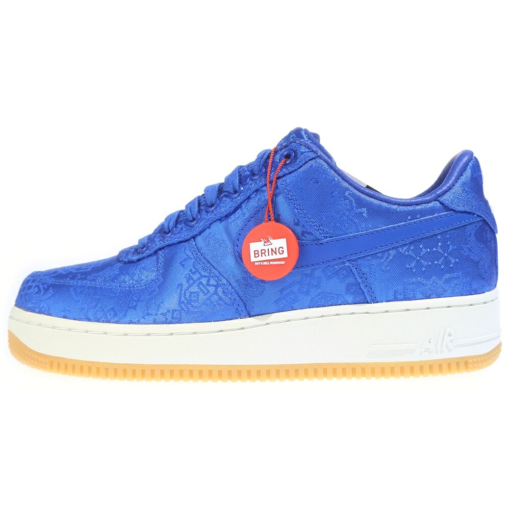 NIKE(ナイキ) 大きさ:27.0珊 ×CLOT AIR FORCE 1 LOW クロット 空軍1 ローカットスニーカー 青碧 US9/27珊 CJ5290-400【新古品/中古】【度合いS】【色つや青碧】【取りまわしバス発着場BRING KICKS】