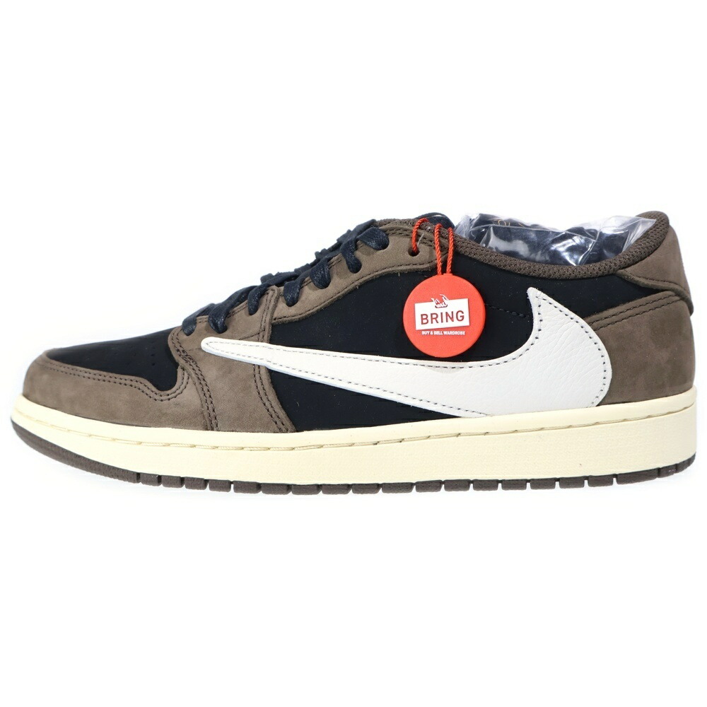 NIKE(ナイキ) サイズ:27.5cm ×TRAVIS SCOTT AIR JORDAN 1 LOW OG SP-T CQ4277-001 トラヴィススコット エアジョーダン ローカットスニーカー US9.5/27.5cm ブラウン/ブラック【新古品/中古】【程度S】【カラーブラウン】【取扱店舗BRING WASTE_NOT】
