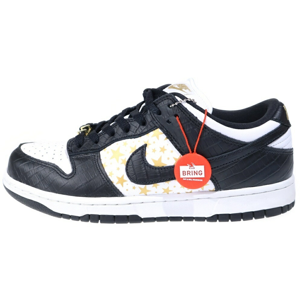 NIKE(ナイキ) 大きさ:27.5珊 ×DUNK LOW OG QS DH3228-102 シュプリーム ダンクロー ローカットスニーカー 白いこと/黒いこと/ゴールド US9.5/27.5珊【中古】【度合いB】【色つや白いこと】【取りまわしバス発着場BRING WASTE_NOT】
