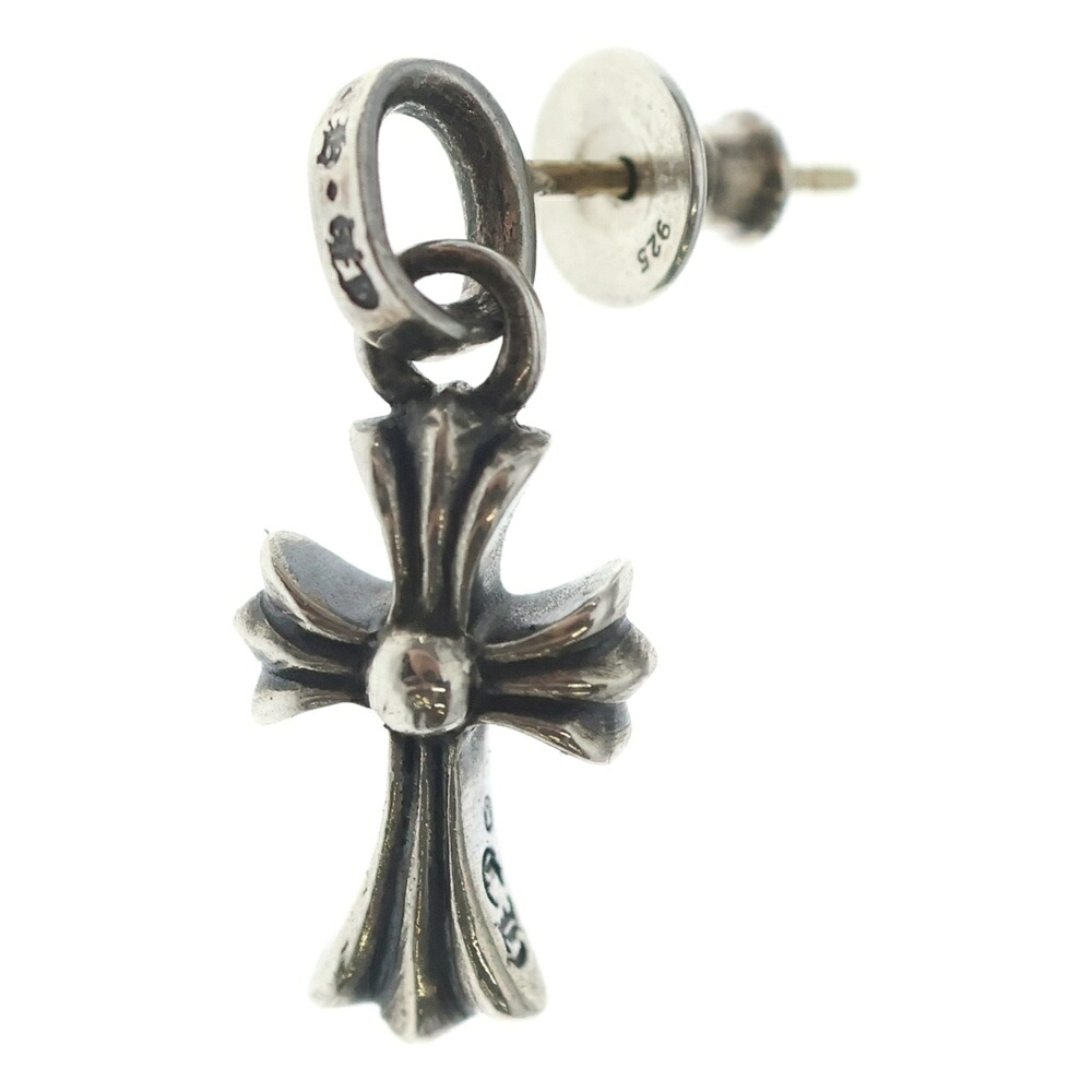 CHROME HEARTS(クロムハーツ) BBY F PPRCHN ベイビーファットクロス 落っこちるピアス しろがね色 BCA090【中古】【座標軸B】【色合いしろがね色】【取りまわしバス発着場BRING福岡天神店】