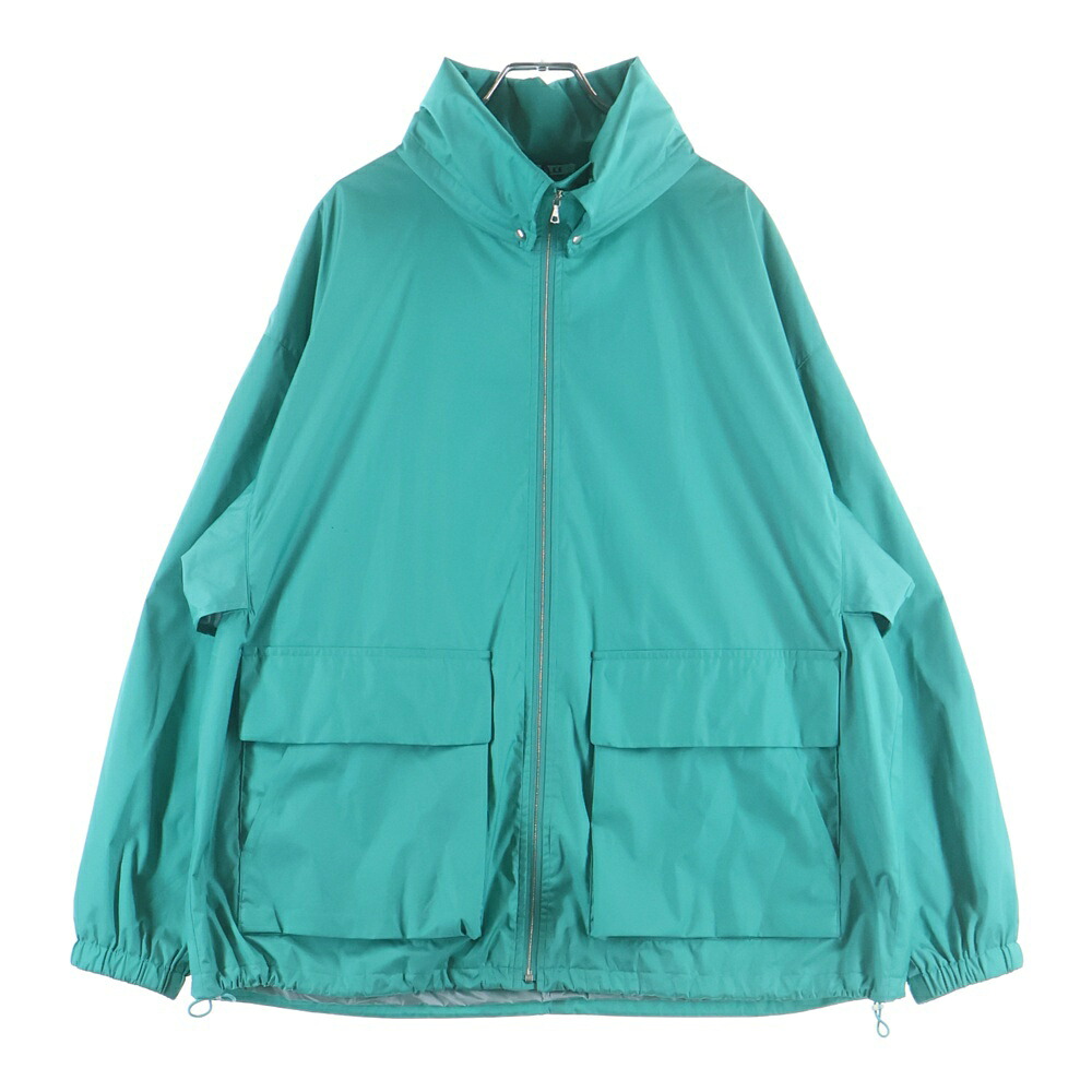 AURALEE(オーラリー) 大きさ:3 24SS HARD TWIST POLYESTER SATIN LAMINATE ZIP BLOUSON 捉え所の無い 捻じれ ポリエステル 繻子 ラミネート ジップアップブルゾンジャケット A24SB02SL【新古品/中古】【座標軸S】【色合い緑であること】【取りまわしバス発着場BRING梅田茶屋町店】