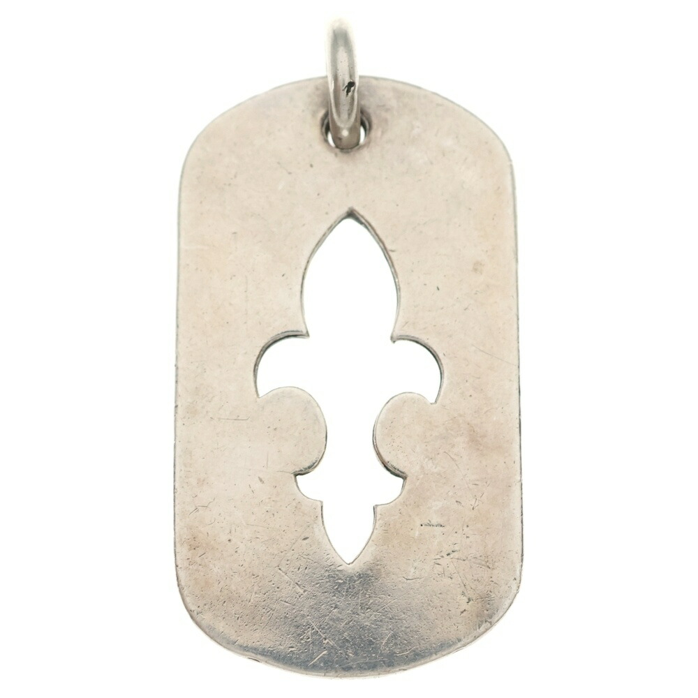 CHROME HEARTS(クロムハーツ) D TAG LRG CO CRS カットアウトフレア ラージ ドッグタグ 首飾りいの一番 しろがね色【中古】【座標軸B】【色合いしろがね色】【取りまわしバス発着場OneStyle新宿店】