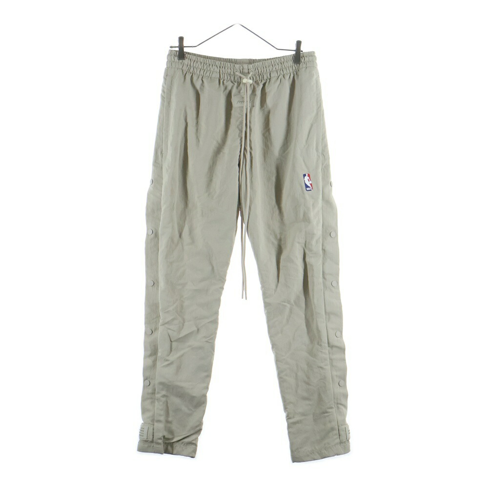 NIKE(ナイキ) 大きさ:S ×FEAR OF GOD フィア オブ 天道様 WARM UP PANTS ウォーム 繰り上げる ナイロン ズボン下 ベージュ CU4684-271【中古】【度合いB】【色つやベージュ】【取りまわしバス発着場BRING渋谷ANNEX店】