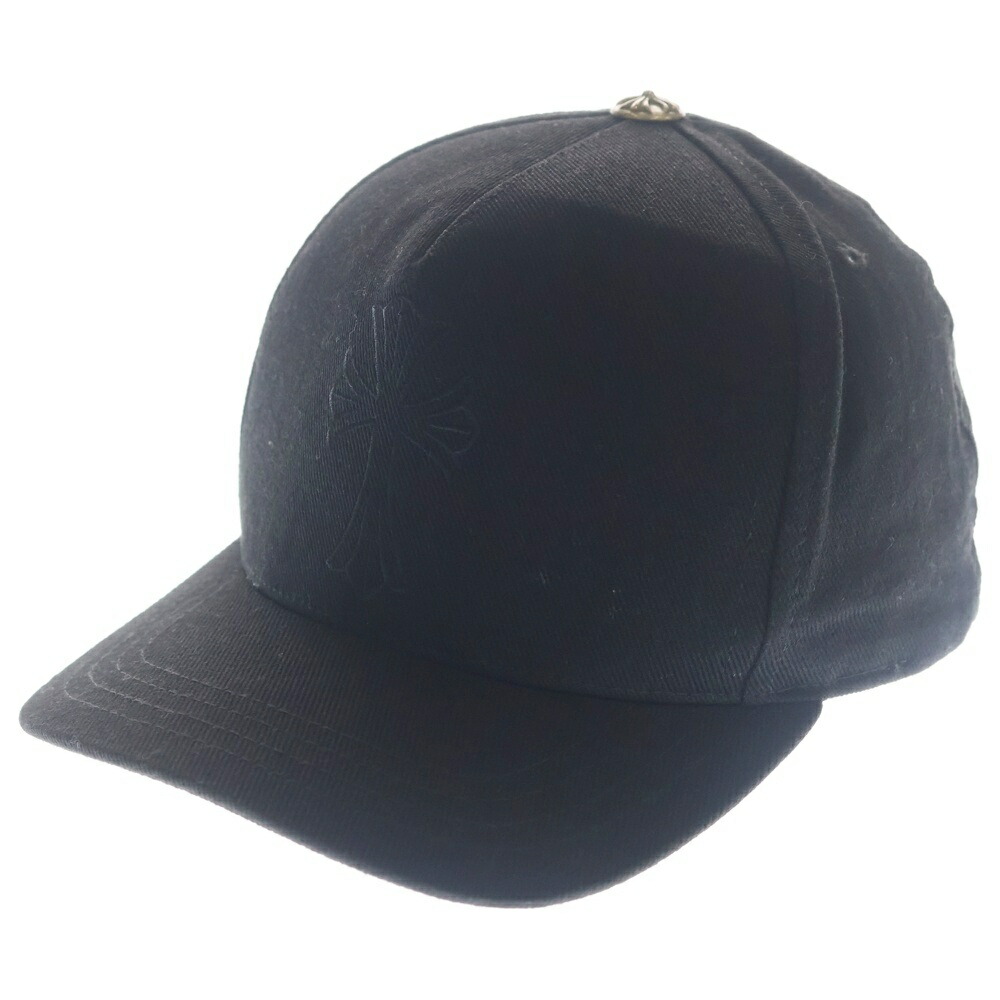 CHROME HEARTS(クロムハーツ) BASEBALL TRUCKER CHはりつけ台 ベースボールトラッカーキャップ かぶり笠 黒いこと【中古】【座標軸B】【色合い黒いこと】【取りまわしバス発着場BRING横浜ビブレ店】