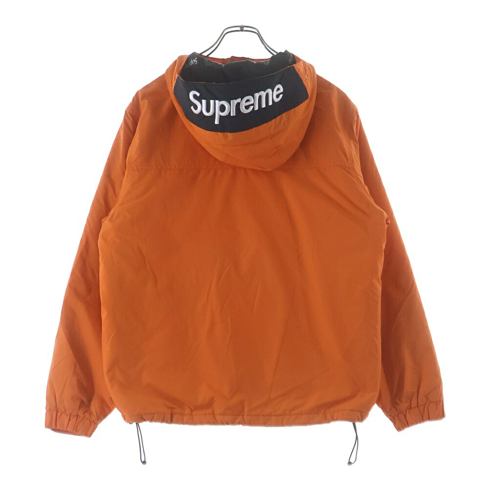 SUPREME(シュプリーム) サイズ:S 17AW Hooded Logo Half Zip Pullover フーデッドロゴ ハーフジップ プルオーバージャケット オレンジ【中古】【程度B】【カラーオレンジ】【取扱店舗BRING WASTE_NOT】｜ブランド買取・販売　BRING