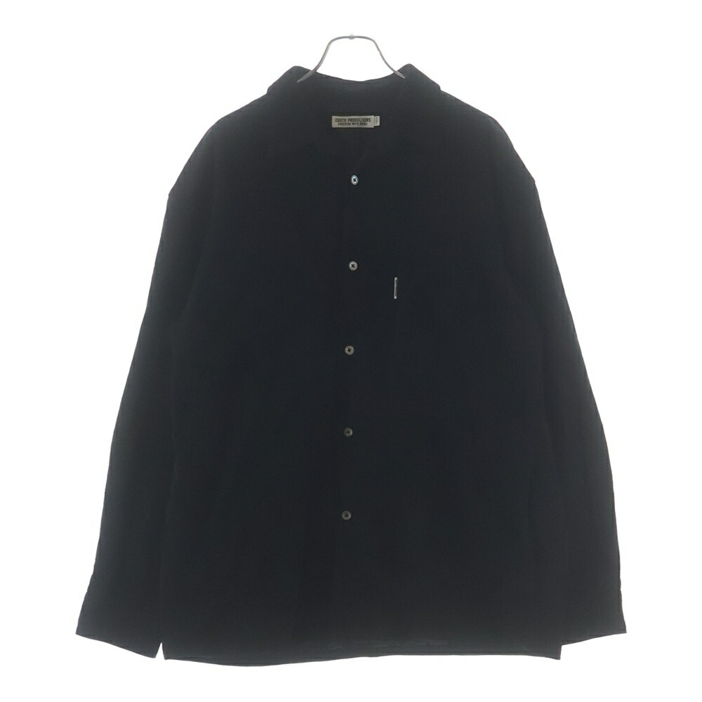 COOTIE PRODUCTIONS(クーティー プロダクションズ) 大きさ:XL 22AW Deer Suede L/S Shirt ディアスキン スエードクロス 長袖プルオーバー 黒いこと CTE-22A407【中古】【座標軸A】【色合い黒いこと】【オンライン押さえる商いもの】